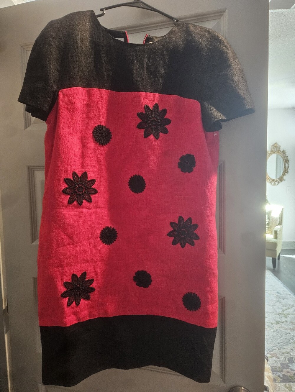 Vintage Liz Claiborne Black And Red Dress